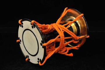 【鼓】　小鼓　全長：約25.5cm　直径：20cm　和楽器　打楽器　能楽　03312015-1