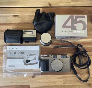 Contax g1 green label フィルムカメラ TLA140　セット 