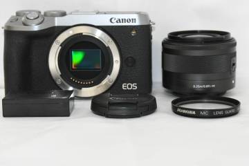「みんカメ」518 Canon キヤノン EOS M6 MarkⅡ PC2358 / ZOOM LENS EF-M 15-45mm F3.5-6.3 IS STM / キャノン ミラーレス 動作確認済み