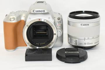 「みんカメ」520 美品 Canon キヤノン EOS Kiss X9 DS126671 シルバー EF-S 18-55mm F4-5.6 IS STM レンズキット 動作確認済み