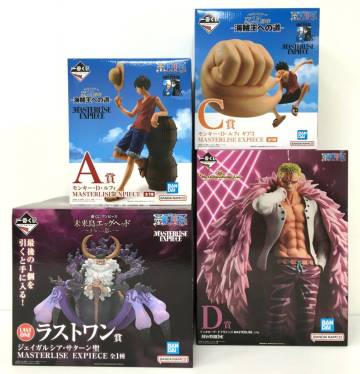 K21-202-052【未開封】一番くじ ONE PIECE ワンピース フィギュア まとめ 4点 ラストワン賞/A賞/C賞/D賞/サターン聖/ルフィ/ドフラミンゴ