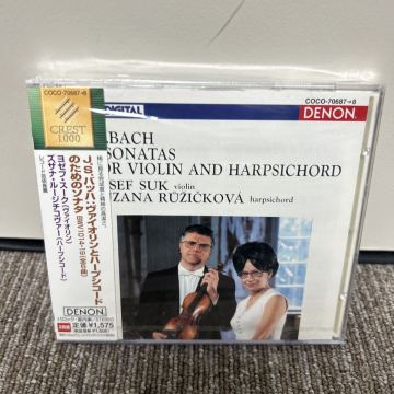 未開封品！J.S.バッハ:ヴァイオリンとハープシコードのためのソナタ BWV1014-19 (全6曲) ヨゼフスーク (vn) ズザナ CD