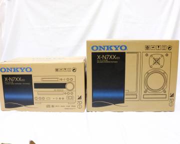 ★1円スタート★ONKYO オンキョー X-N7XX (FR-N7XX/D-N7XX) CD/MD/USB コンポ【未開封】2個口　セット◆5086