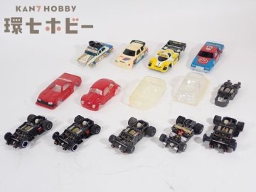 3RN78◆HOスケール スロットカー パーツ シャーシ ボディ まとめ 未検品現状 ジャンク/SLOT CAR TYCO マグナカー AFX TOMY 送60