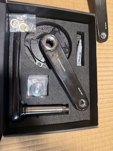 ELILEE/X-trecento カーボンクランクアームチタニウムスピンドル（24mm径）167.5mm ＋SIGEYI AXO SLパワーメーター　中古品　エライリー 