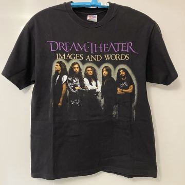 【超激レア】Dream Theater 1993年 来日公演 ツアーTシャツ Hanes Heavyweight made in USA Take the Time歌詞入り ドリームシアター