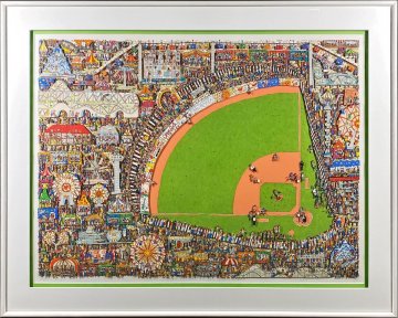 （人気作！）★ジェームス・リジィ★TAKE ME OUT TO THE BALLGAME★3Dシルクスクリーン★版画作品★人気作品★James Rizzi ★ベースボール