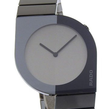 1円 稼働 ラドー RADO 150.0472.3.010 クオーツ ダイヤスター セリックス グレー文字盤 セラミック&times;セラミック メンズ 腕時計