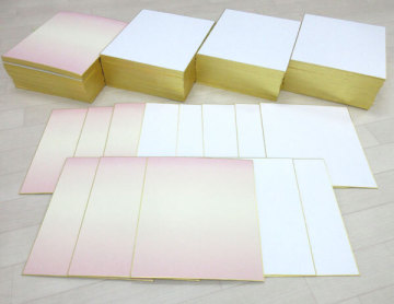 送料300円(税込)■cg142■色紙(奉書紙・画仙紙 等) 3種 200枚【シンオク】