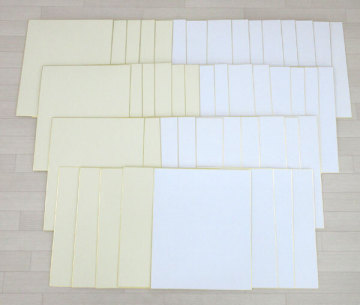 送料300円(税込)■cg140■色紙(画仙紙・鳥の子) 2種 47枚【シンオク】