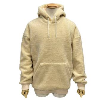 1円 極 美品 GIVENCHY ジバンシィ バックロゴ ボアパーカー パーカー フーディー XL メンズ アイボリー レッド