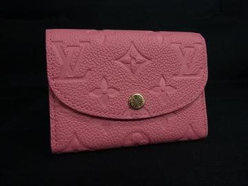 1円 ■新品同様■ LOUIS VUITTON ルイヴィトン M25808 モノグラム アンプラント ポルトモネ ロザリ カードケース ウジェニーピンク FR8395