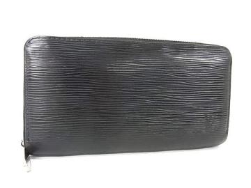 1円 LOUIS VUITTON ルイヴィトン M60072 エピ ジッピーウォレット ラウンドファスナー 長財布 ウォレット ノワール ブラック系 FS9031