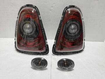 希少 美品 BMW MINI ミニ R56 後期 純正オプション ブラックラインテール ブラックサイドウインカーレンズ 左右セット品