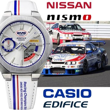日産NISMO公式限定モデル カシオEDIFICE＆NISSAN Wネーム スマホ連動 ヘリテージエディション 新品1円 ソーラー 100m防水 腕時計 BLUETOOTH