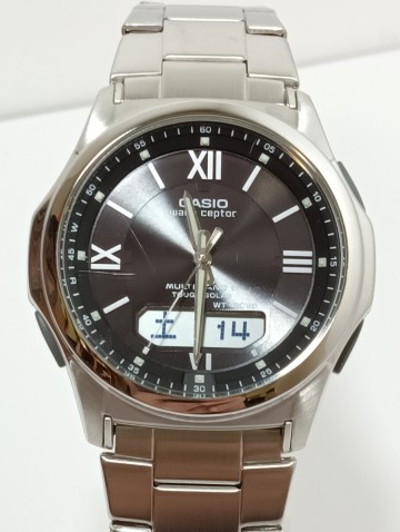 1円【稼働/現状品】CASIO　カシオ WAVECEPTOR　ウェーブセプター 腕時計 WVA-M630 電波ソーラー