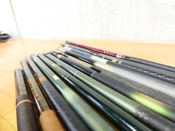 【USED!Shimano・Daiwaなど 渓流竿13本まとめ★天平/遊々山/ひすい/朝霧/写楽 渓流他/振出竿/破損品あり ※現状品＠100】