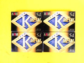 (KT-6) 未開封！ AXIA K METAL 54 メタルポジション カセットテープ 4巻 ＠送料430円(2)