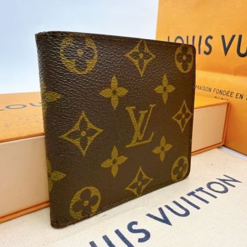 6498【上美品】LOUIS VUITTON ルイヴィトン モノグラム ポルトビエ モネ 二つ折り財布 小銭入れ付 ウォレット M61669/881RA