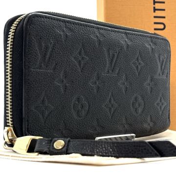 現行型◆極美品◆LOUIS VUITTON ルイヴィトン ジッピーウォレット モノグラム アンプラント 長財布 ロングウォレット ノワール