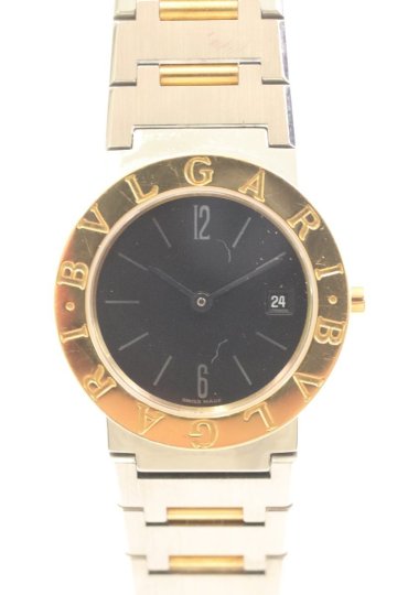 BVLGARI ブルガリ BB26SGD ブルガリブルガリ コンビ SS&times;YG クォーツ デイト レディース 腕時計 7744-HA