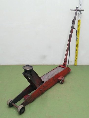 (1円スタート！) ガレージジャッキ フロアジャッキ エアー式 メーカー/耐荷重不明 自動車整備 動作良好 ※店舗引取り限定 A5439