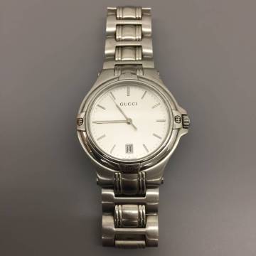 【稼働品】GUCCI グッチ 9040M クオーツ メンズ 腕時計 