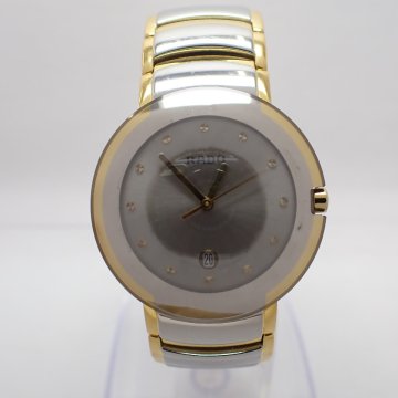 1円開始◆稼働◆ ラドー 129.0533.3 ダイヤスター シルバー クオーツ ユニセックス 腕時計 コマ&times;5 AE92711