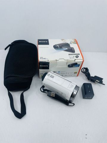 1円 SONY ソニー デジタルビデオカメラ ホワイト ハンディカム HDR-PJ540 HANDYCAM 動作未確認 箱付属あり 説明書無し No.2-001-44