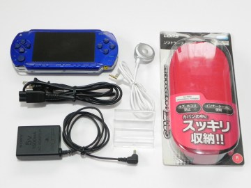 SONY PSP本体 メタリックブルー PSP-1000 動作品 1円～