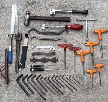 閉店在庫品 希少 【 工具 特殊工具 37個セット ※六角　12〜3ミリ 】 ハンドツール 自転車 修理 整備 道具 古道具 ヴィンテージ レトロ