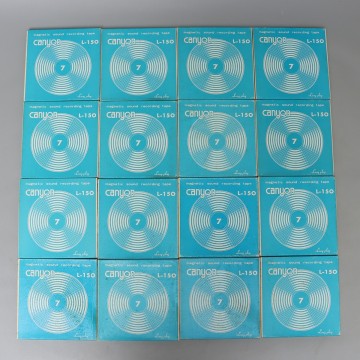 PQ691. オープンリールテープ 16本まとめて canyon キャニオン L-150 ②