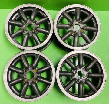 ★BR-Racing ブラックレーシング★8スポークアルミホイール 14インチ 6-J +40 PCD100 4本 4穴