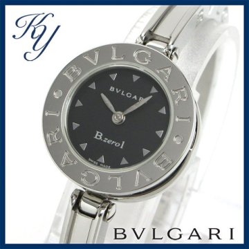1円～ 3ヶ月保証付き 磨き済み 美品 本物 定番 人気 BVLGARI ブルガリ ビーゼロワン BZ22S ブラック レディース 時計