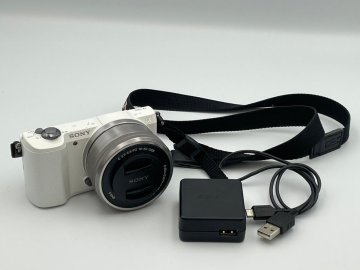 SONY ソニー &alpha;5000 ILCE-5000 ホワイト E 3.5-5.6/PZ 16-50 OSS SELP 1650 レンズキット ミラーレス一眼 カメラ Z2-7◎