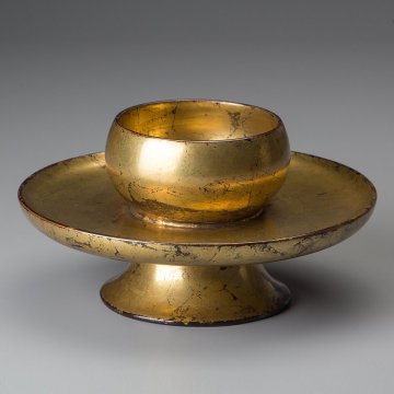 【五】金漆 天目台 貴人台 桃山時代 箱付