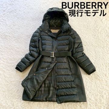 1円~ 現行モデル BURBERRY LONDON ENGLAND バーバリーロンドンイングランド ノバチェック ダウンコート ベルテッドコート ダウンジャケット