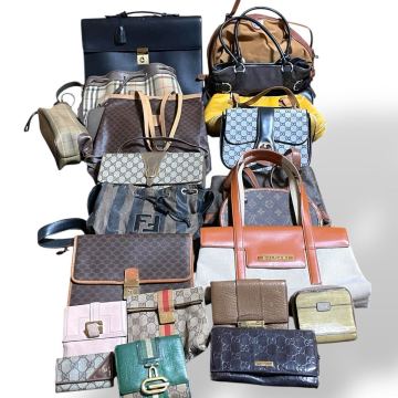 【豪華】1円〜 ハイブランドバッグ小物まとめ20点 ロエベ ヴィトン D&G グッチ セリーヌ バーバリー FENDI クロエ 全てブランド品