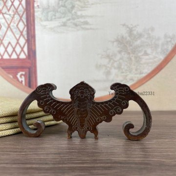 コウモリの置物 書道具 文房具 現代工芸品 美術品