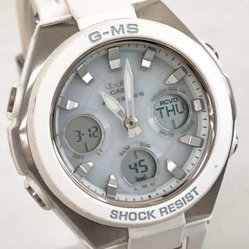 美品 CASIO カシオ BABY-G ベビーG G-MS ジーミズ 腕時計 MSG-W100-7AJF 電波ソーラー タフソーラー マルチバンド６ アナデジ 動作確認済