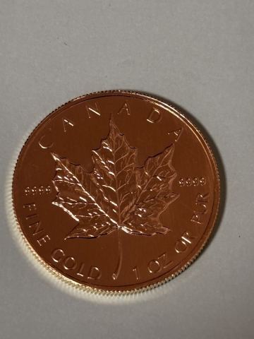 K24 メイプルリーフ金貨 1オンス 純金 カナダ