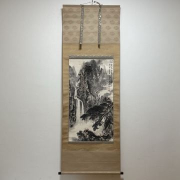 CBW-中国古美術 時代物 模写 掛け軸 紙本 中国画 水墨画