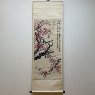  中国古美術 時代物 模写 掛け軸 中国画 紙本 水墨画