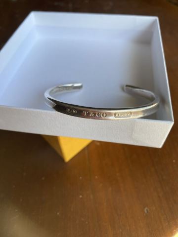 TIFFANY&Co. ティファニー 1837 ナロー カフ バングル SV925 傷有り20g