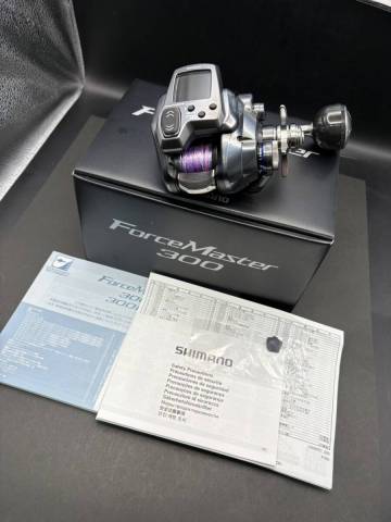 未使用 シマノ 25 フォースマスター 300 巻上距離：0h 使用時間：0h ※コードなし【店頭受取は送料無料】