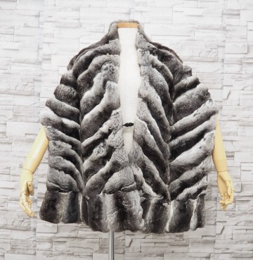 ☆NORTH BEACH☆チンチラ☆ロングショール☆176cm&times;35cm☆材料用☆