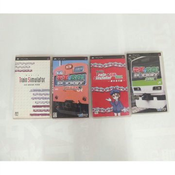 1円【ジャンク】PSPソフト 電車でGO！山手線編 モバイルトレインシミュレータ京成.都営浅草.京急線 他 計4本/82