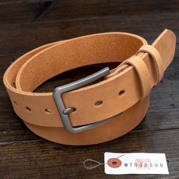 軽やかな着け心地【牛革】伸縮性 ヌバック調 イタリアンレザー ブラウン 茶 メンズ 本革 ベルト 新品 未使用 送料無料 1円 田中革具
