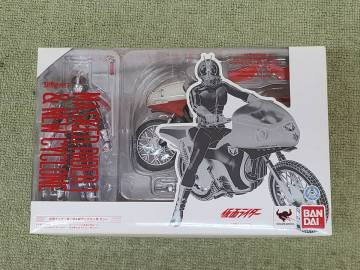 098-Y03) 中古品 S.H.Figuarts 仮面ライダー新1号＆新サイクロン号 セット フィギュア バンダイ