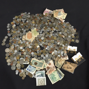 1円 アメリカ 1ドル銀貨 1922 / カナダ 1ドル記念銀貨 1990 / 日本 小型50銭銀貨 含む 古銭 外貨 まとめ 約5kg B1632